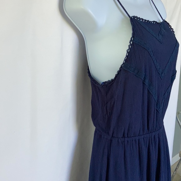 BLEUH CIEL Navy Boho Mini Dress - Picture 4 of 11